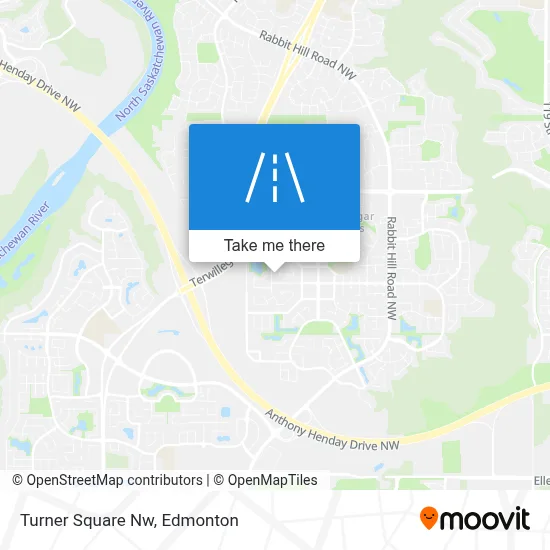 Turner Square Nw map