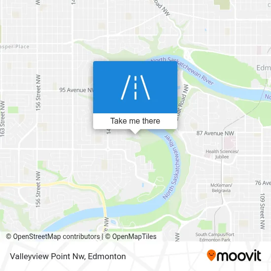 Valleyview Point Nw map