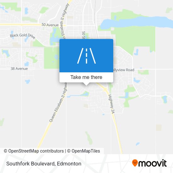 Southfork Boulevard map