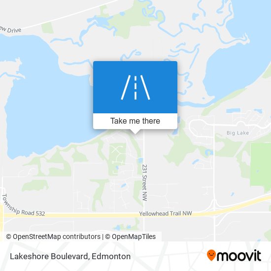 Lakeshore Boulevard map