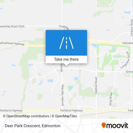 Deer Park Crescent map