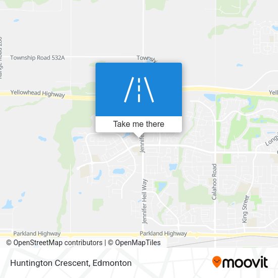 Huntington Crescent map