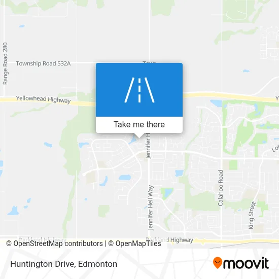 Huntington Drive map