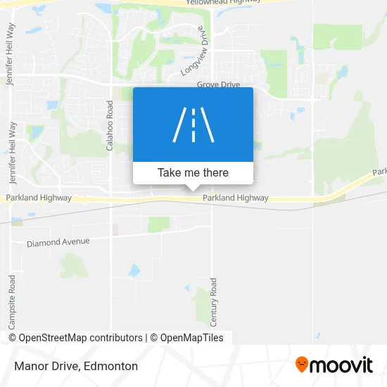 Manor Drive map