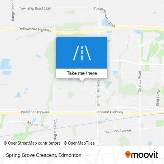 Spring Grove Crescent map