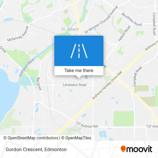 Gordon Crescent map