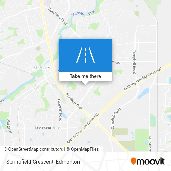 Springfield Crescent map