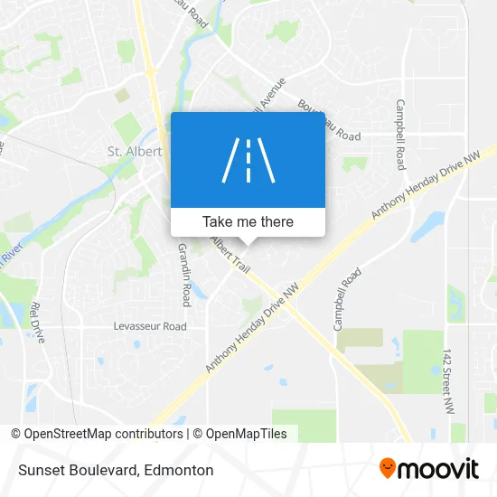 Sunset Boulevard map