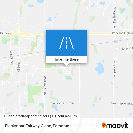Blackmoor Fairway Close map