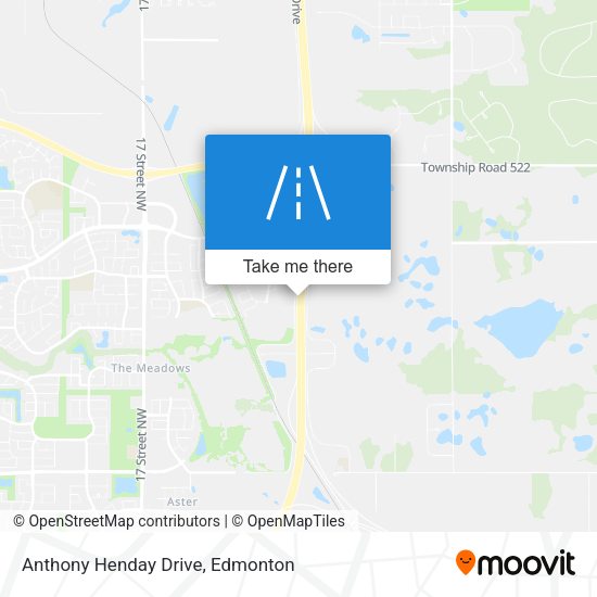 Anthony Henday Drive map
