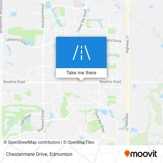 Chestermere Drive map