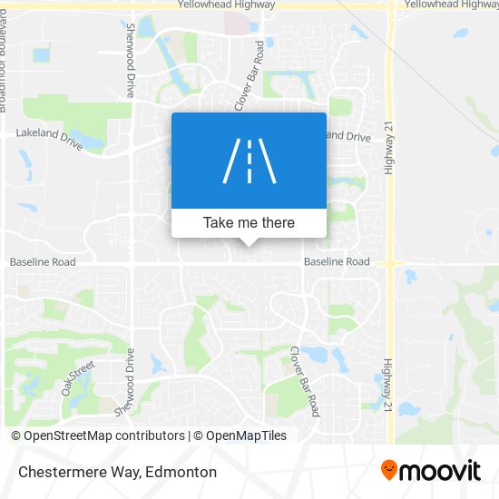 Chestermere Way map