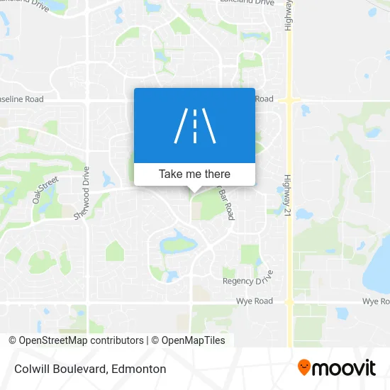 Colwill Boulevard map