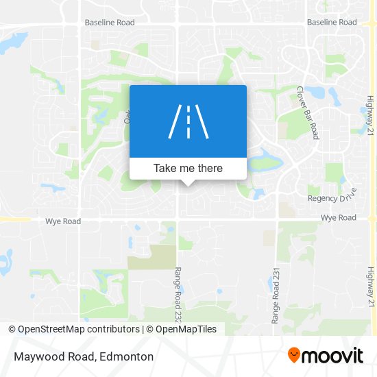 Maywood Road map