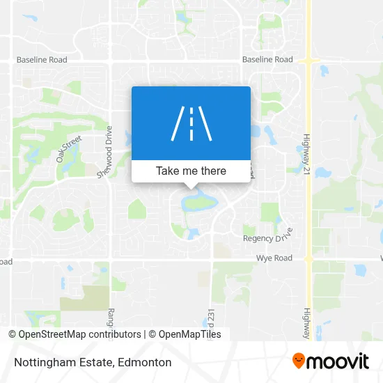 Nottingham Estate map