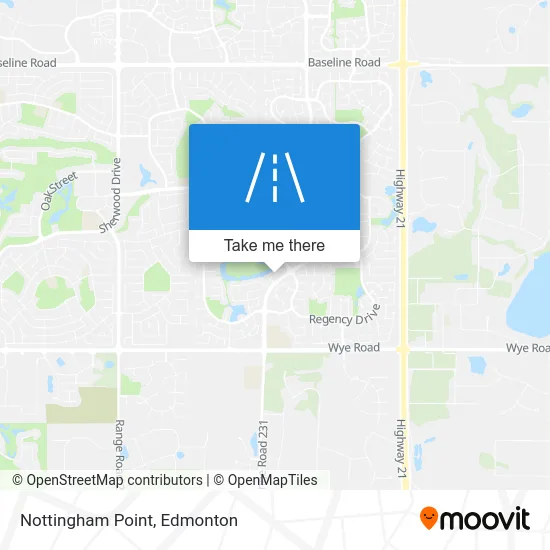 Nottingham Point map