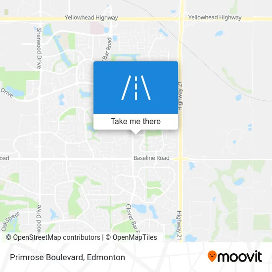 Primrose Boulevard map