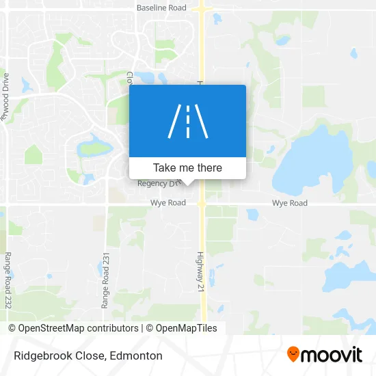 Ridgebrook Close map