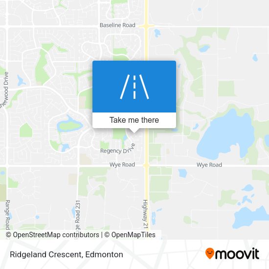 Ridgeland Crescent map