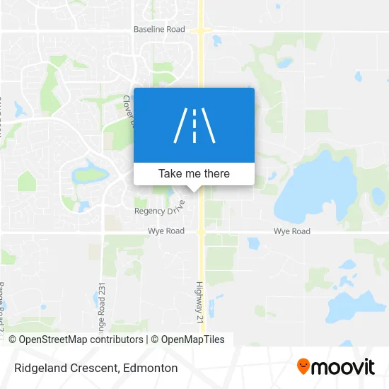Ridgeland Crescent map
