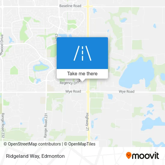 Ridgeland Way map