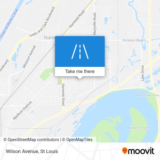 Mapa de Wilson Avenue