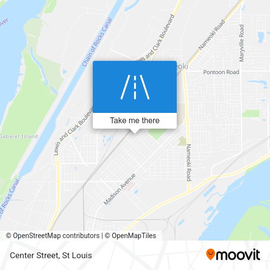 Mapa de Center Street