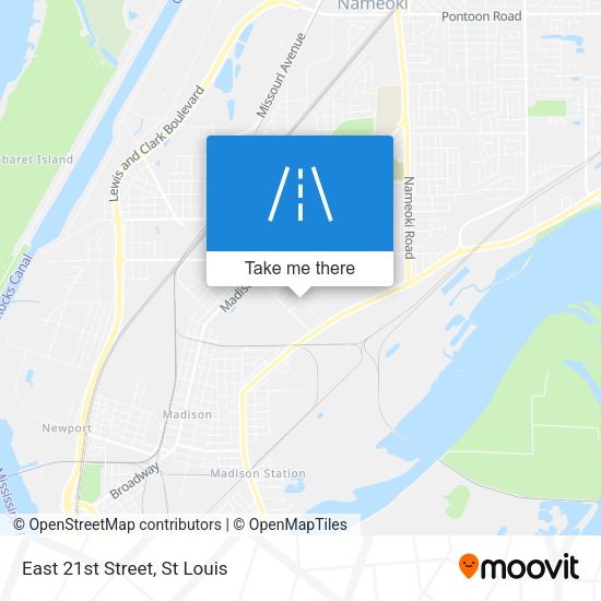 Mapa de East 21st Street