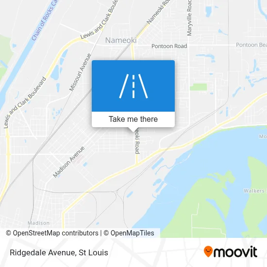 Ridgedale Avenue map