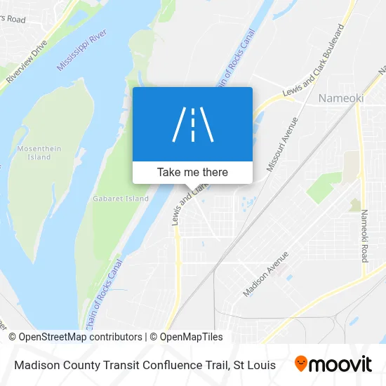 Madison County Transit Confluence Trail map