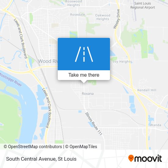 South Central Avenue map