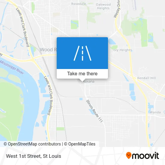 Mapa de West 1st Street