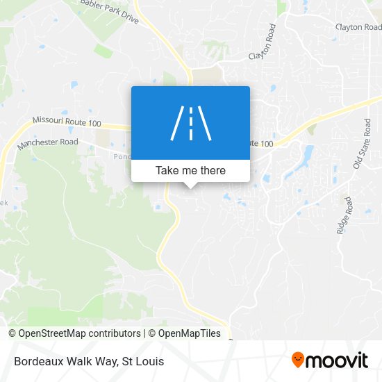 Mapa de Bordeaux Walk Way