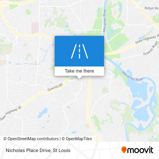 Nicholas Place Drive map
