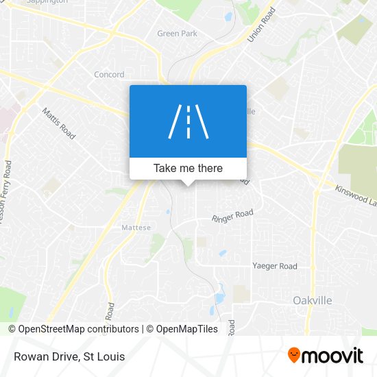 Rowan Drive map