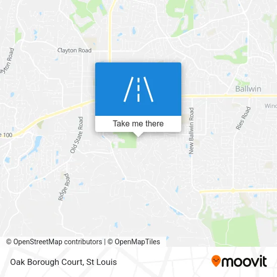 Oak Borough Court map