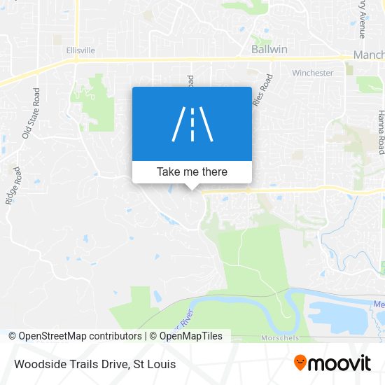 Woodside Trails Drive map