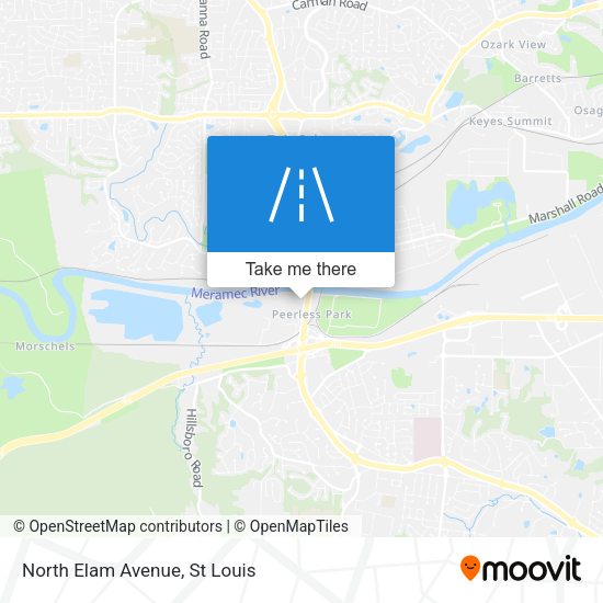 North Elam Avenue map