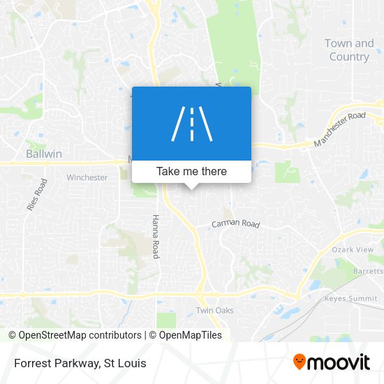 Mapa de Forrest Parkway