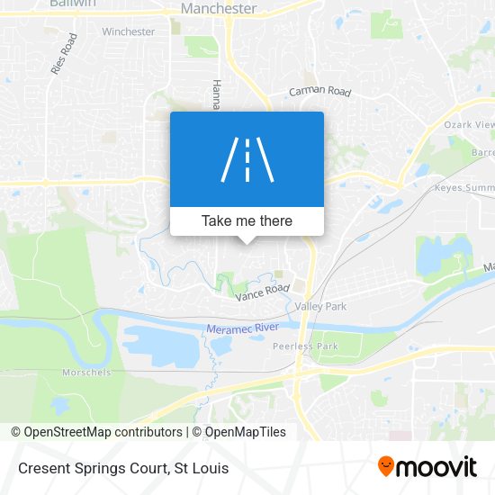 Cresent Springs Court map