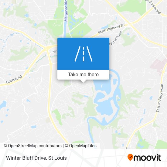 Mapa de Winter Bluff Drive