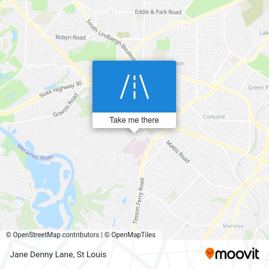 Mapa de Jane Denny Lane
