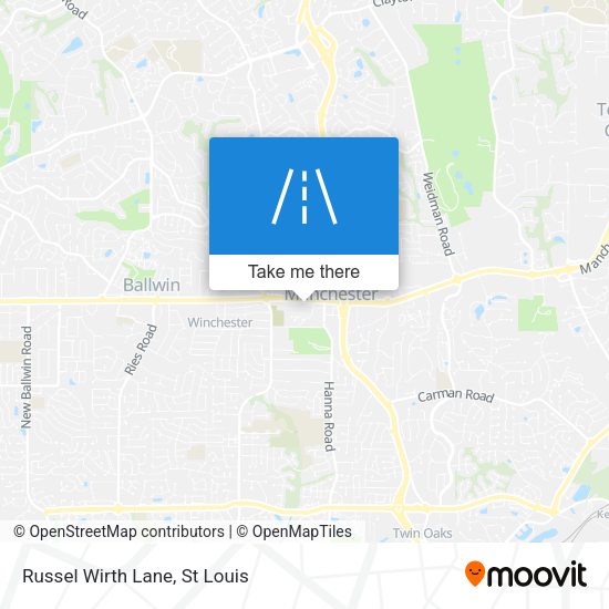 Mapa de Russel Wirth Lane