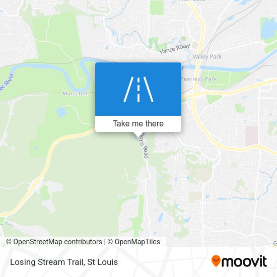Losing Stream Trail map