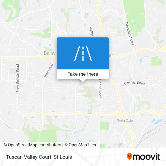 Tuscan Valley Court map