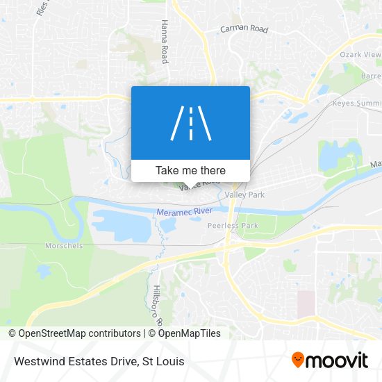 Westwind Estates Drive map