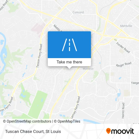 Tuscan Chase Court map