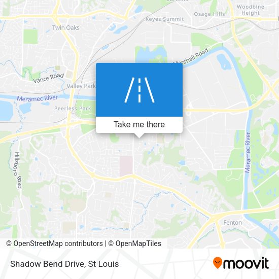 Shadow Bend Drive map