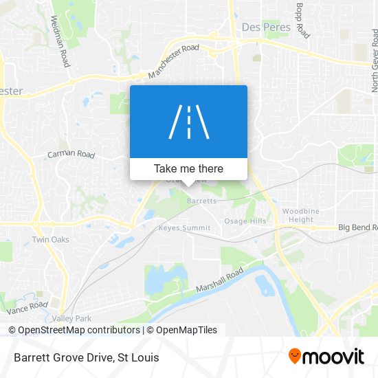 Mapa de Barrett Grove Drive