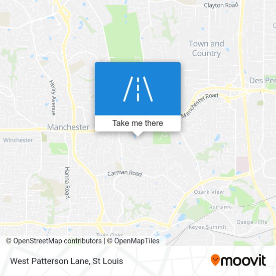 West Patterson Lane map